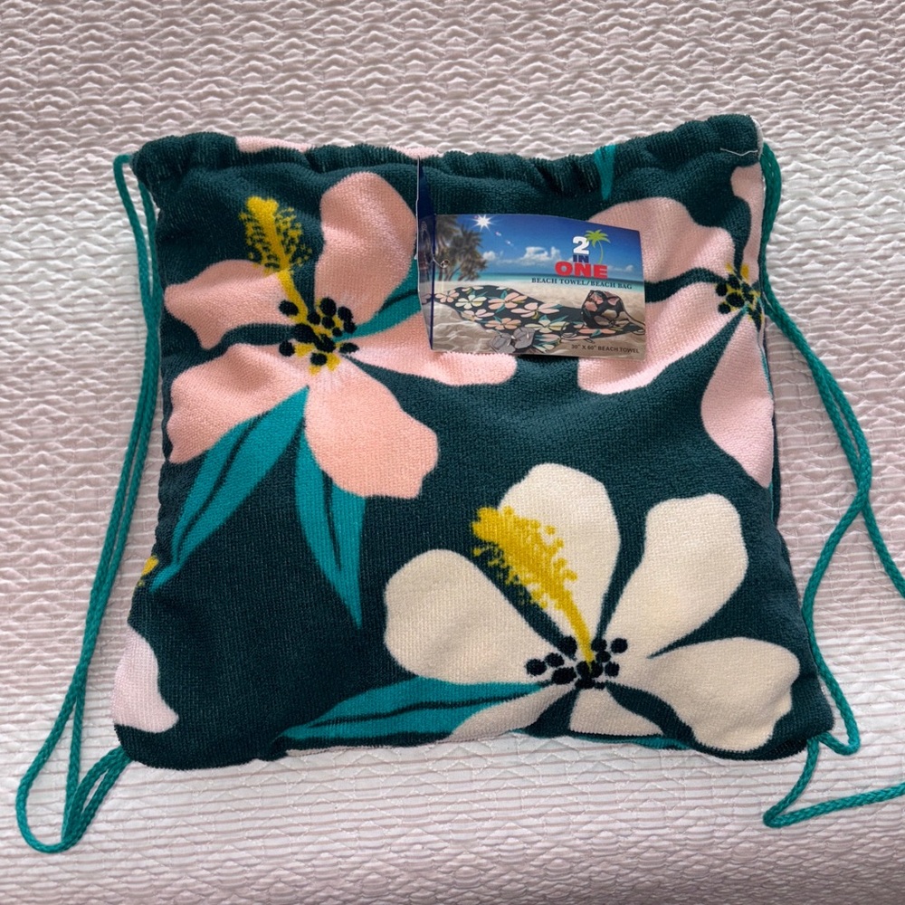 Northpoint two and one beach towel beach bag 30 x 60 beach towel backpack